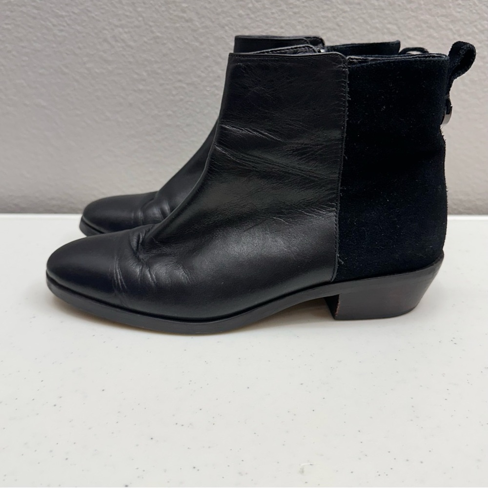 Coach Carmen Boots Size 6.5 B Black Leather Suede Low Heel - Picture 10 of 10